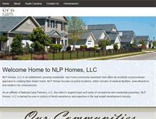 Tablet Screenshot of nlphomes.com